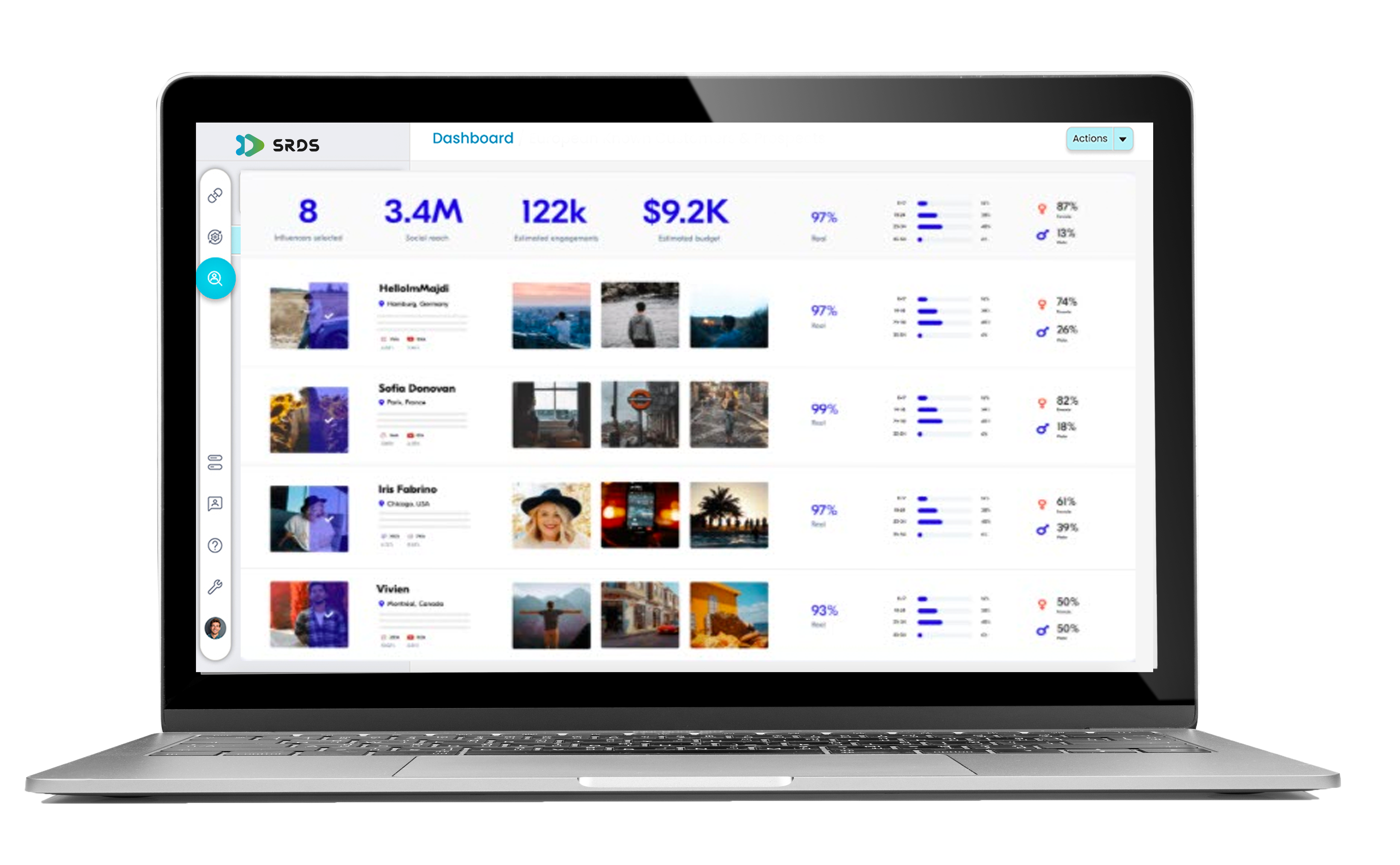upfluence-laptop Upfluencer laptop dialog screen shot